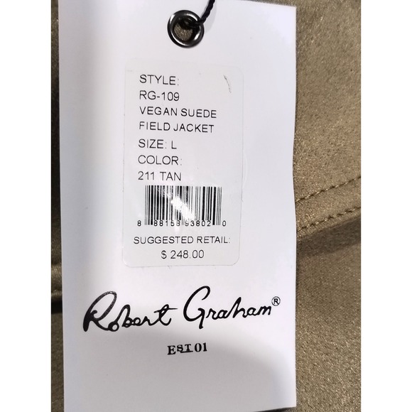 Robert Graham Tan Vegan Suede Jacket - Picture 7 of 13